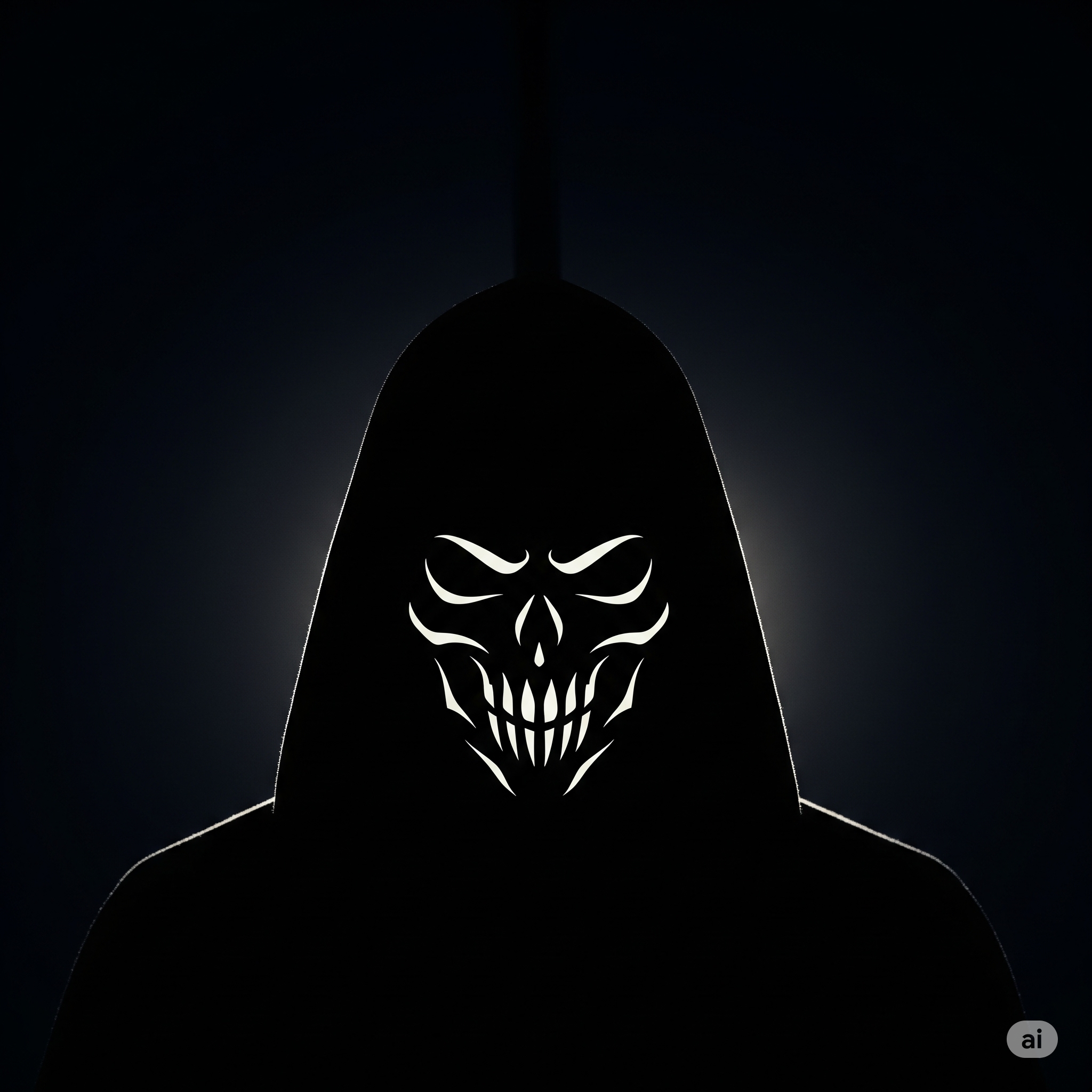 Sombra de máscara de calavera